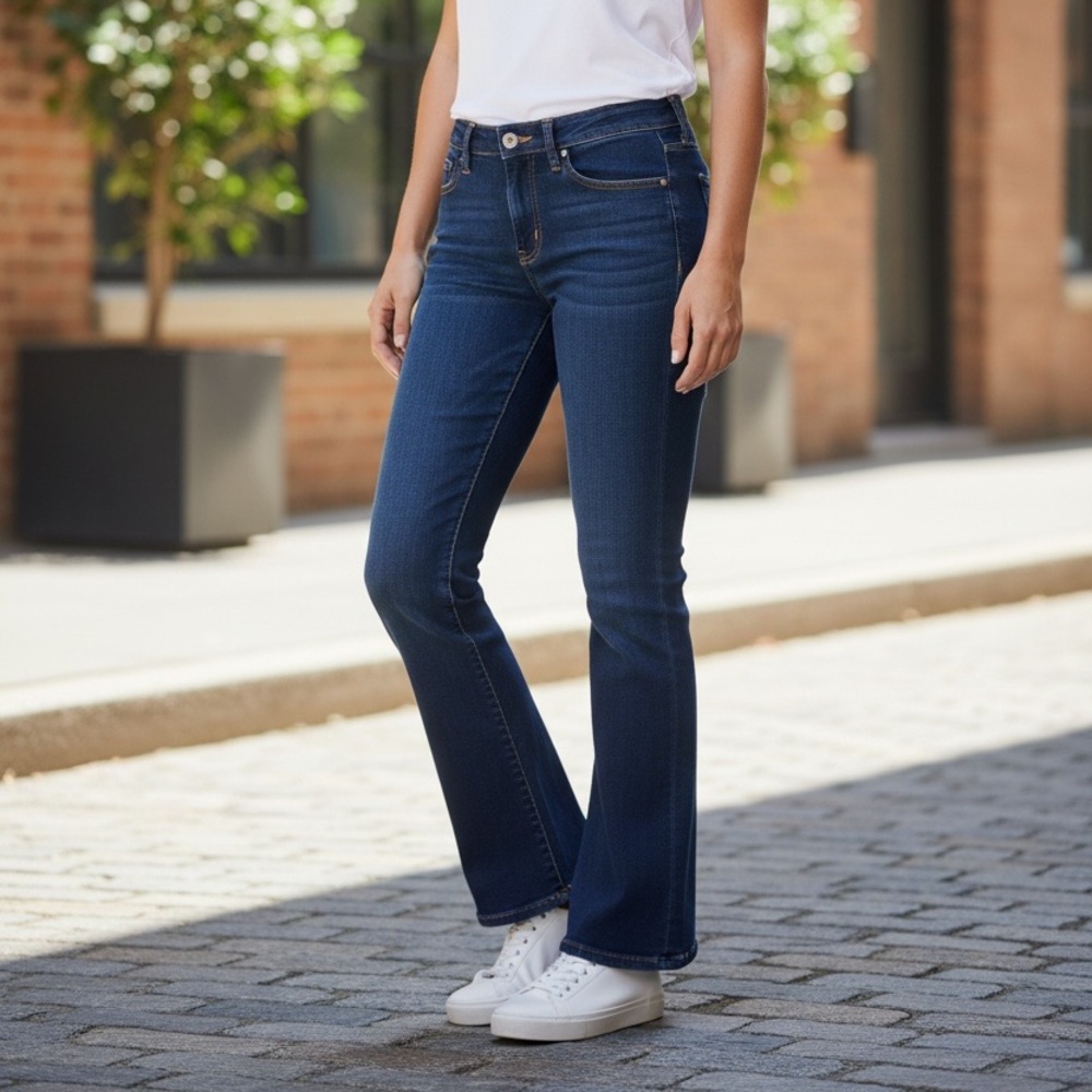 Michael Kors Dark Blue Boot Cut Jeans
